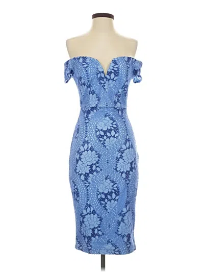 Pre-owned Guess Cocktail Dress In Blue