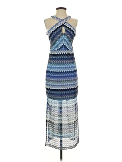 Pre-owned Guess Cocktail Dress In Blue