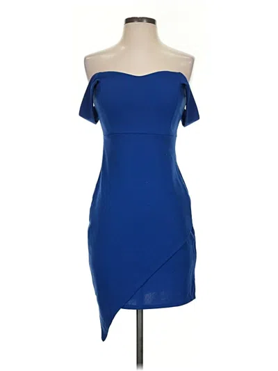 Pre-owned Guess Cocktail Dress In Blue