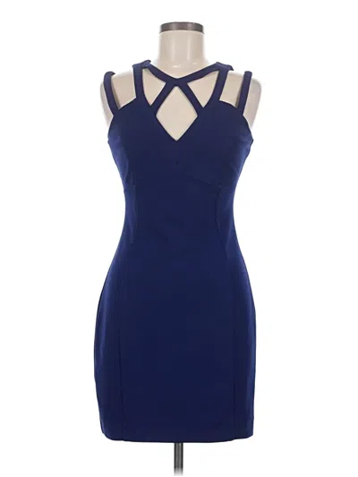 Pre-owned Guess Cocktail Dress In Blue