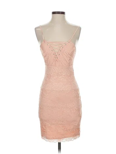 Pre-owned Guess Cocktail Dress In Brown