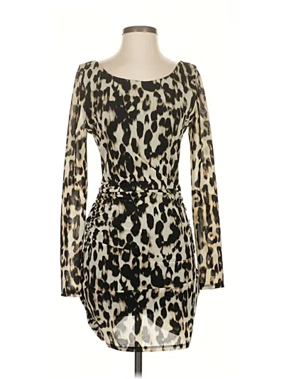 Pre-owned Guess Cocktail Dress In Brown