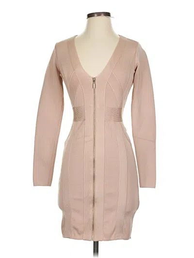 Pre-owned Guess Cocktail Dress In Brown