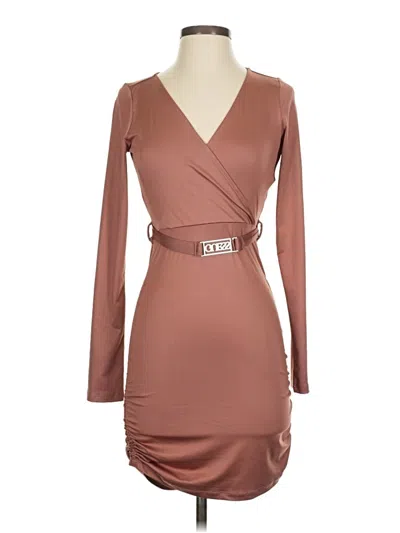 Pre-owned Guess Cocktail Dress In Brown