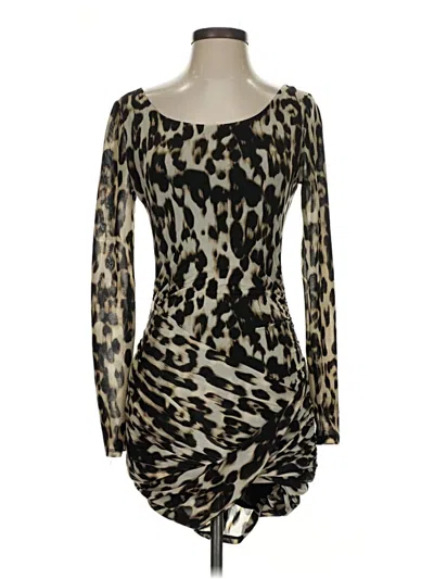 Pre-owned Guess Cocktail Dress In Brown