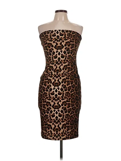 Guess Cocktail Dress In Brown