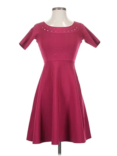 Pre-owned Guess Cocktail Dress In Burgundy