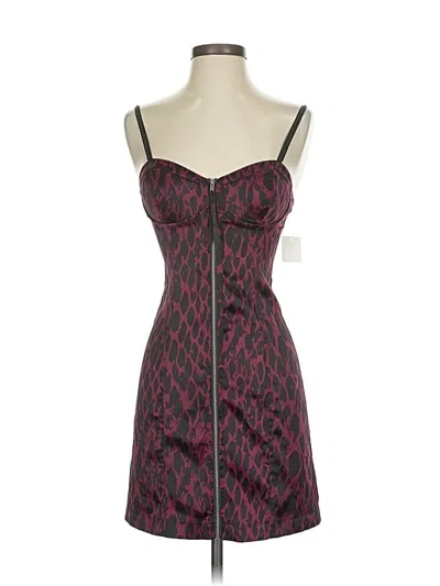 Pre-owned Guess Cocktail Dress In Burgundy