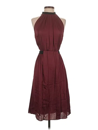Pre-owned Guess Cocktail Dress In Burgundy