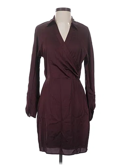 Pre-owned Guess Cocktail Dress In Burgundy