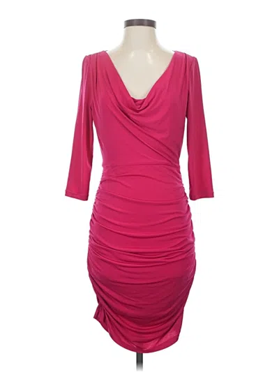 Pre-owned Guess Cocktail Dress In Burgundy