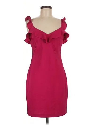 Pre-owned Guess Cocktail Dress In Burgundy