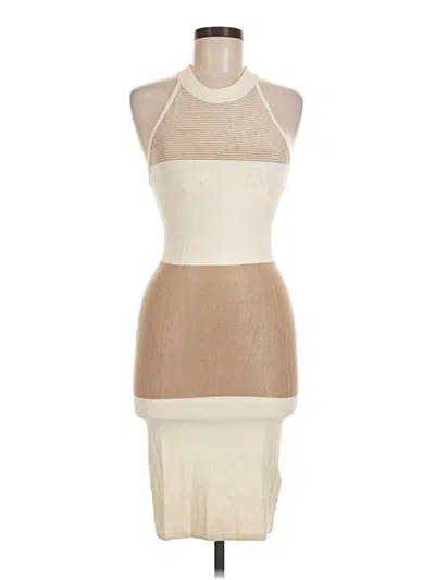 Pre-owned Guess Cocktail Dress In Ivory