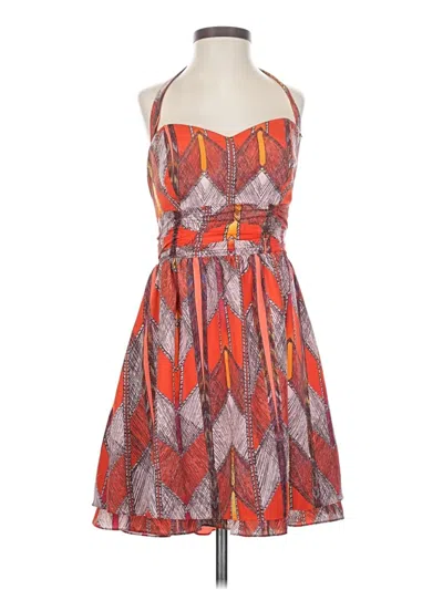 Pre-owned Guess Cocktail Dress In Orange