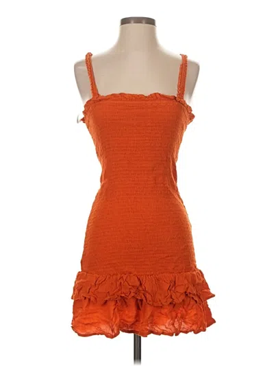 Pre-owned Guess Cocktail Dress In Orange
