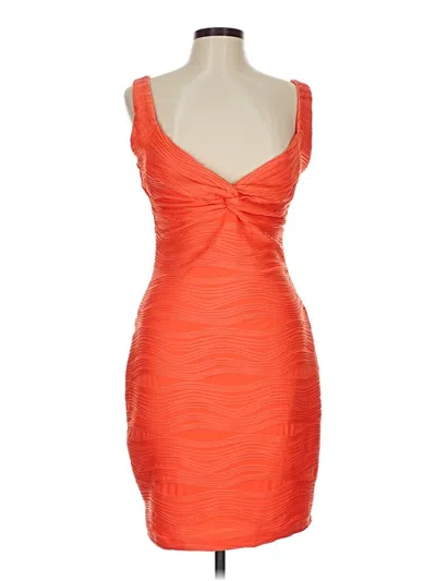 Pre-owned Guess Cocktail Dress In Orange