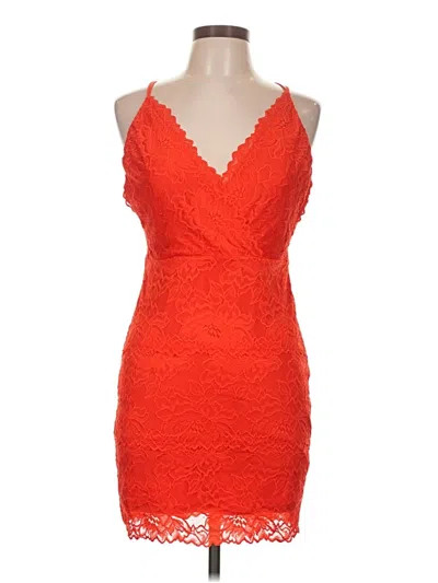 Pre-owned Guess Cocktail Dress In Orange