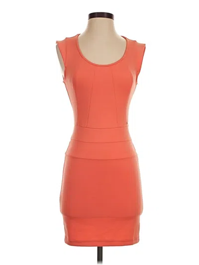 Pre-owned Guess Cocktail Dress In Orange