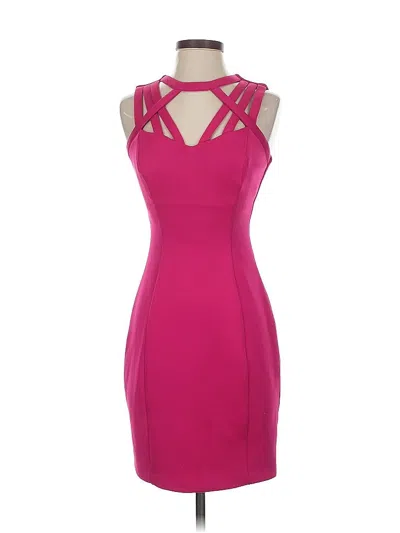 Pre-owned Guess Cocktail Dress In Pink