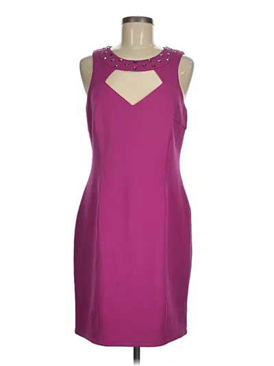Pre-owned Guess Cocktail Dress In Purple