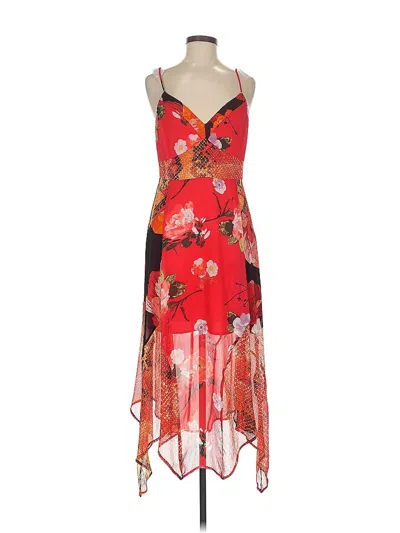 Pre-owned Guess Cocktail Dress In Red