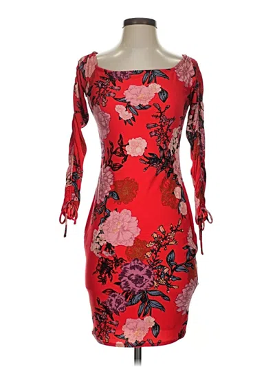 Pre-owned Guess Cocktail Dress In Red