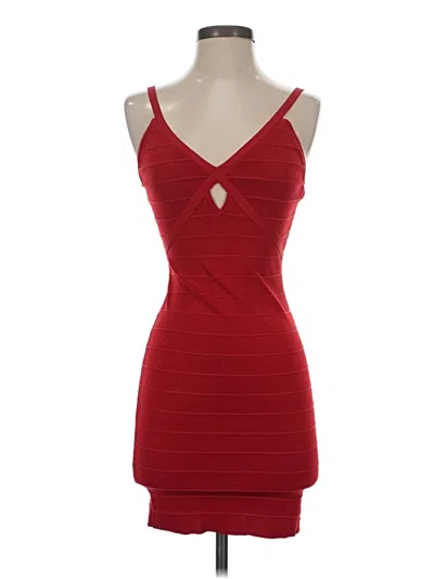 Pre-owned Guess Cocktail Dress In Red