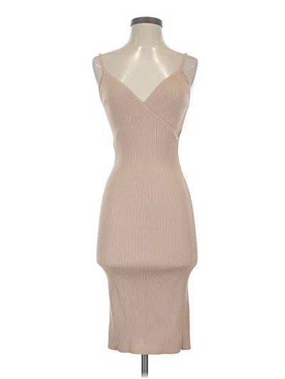 Pre-owned Guess Cocktail Dress In Tan
