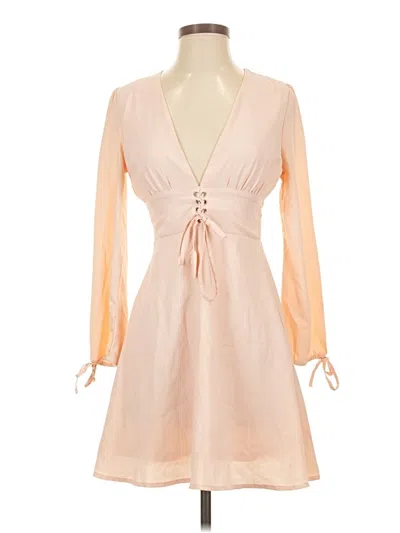 Pre-owned Guess Cocktail Dress In Tan
