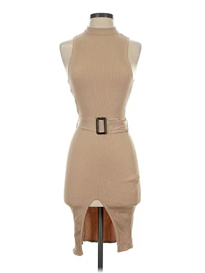 Pre-owned Guess Cocktail Dress In Tan