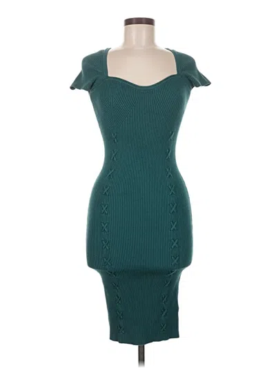 Pre-owned Guess Cocktail Dress In Teal