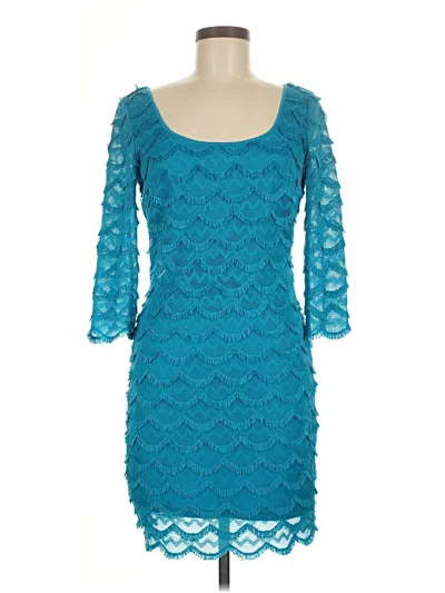 Pre-owned Guess Cocktail Dress In Teal