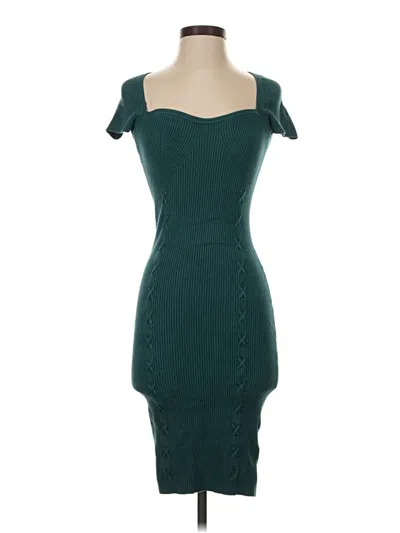 Pre-owned Guess Cocktail Dress In Teal