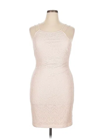 Pre-owned Guess Cocktail Dress In White