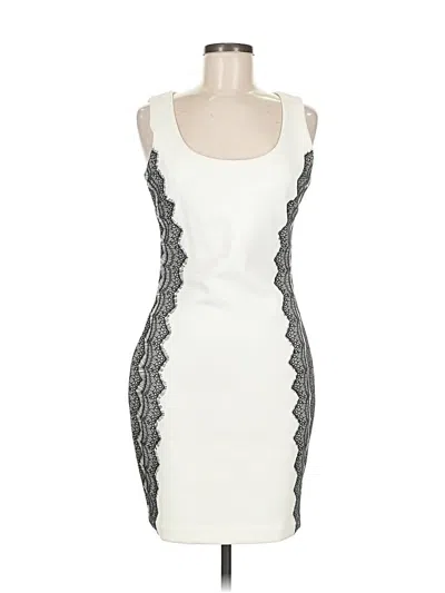 Pre-owned Guess Cocktail Dress In White