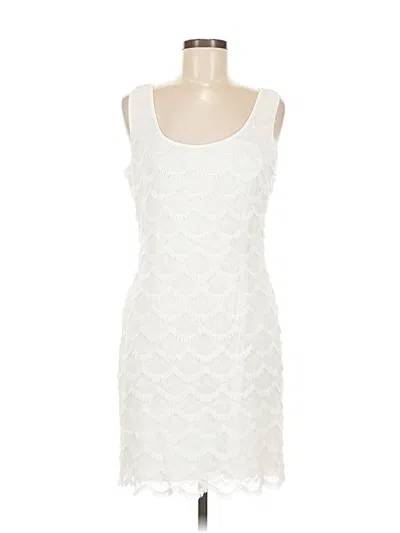 Pre-owned Guess Cocktail Dress In White
