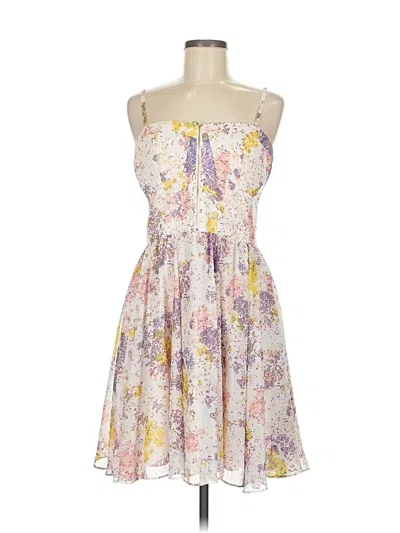 Pre-owned Guess Cocktail Dress In White