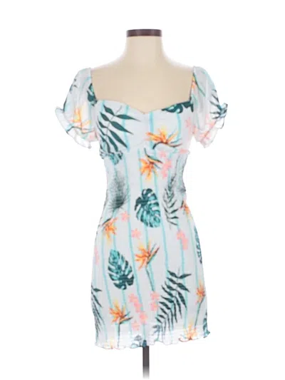 Pre-owned Guess Cocktail Dress In White