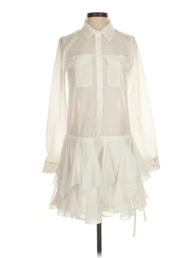 Pre-owned Guess Cocktail Dress In White