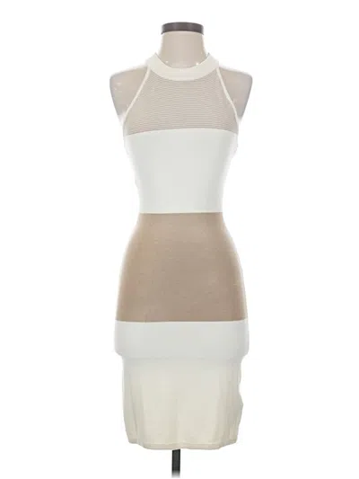 Pre-owned Guess Cocktail Dress In White