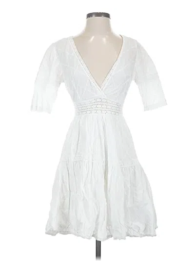 Pre-owned Guess Cocktail Dress In White
