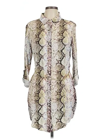 Pre-owned Guess Cocktail Dress In White