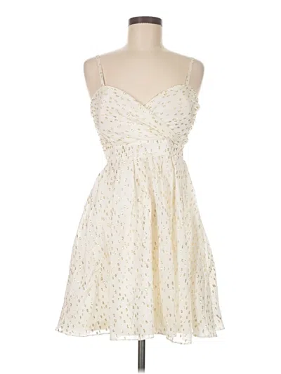 Pre-owned Guess Cocktail Dress In White