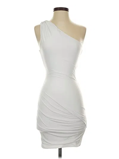 Pre-owned Guess Cocktail Dress In White