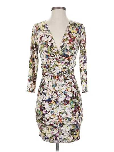 Pre-owned Guess Cocktail Dress In White