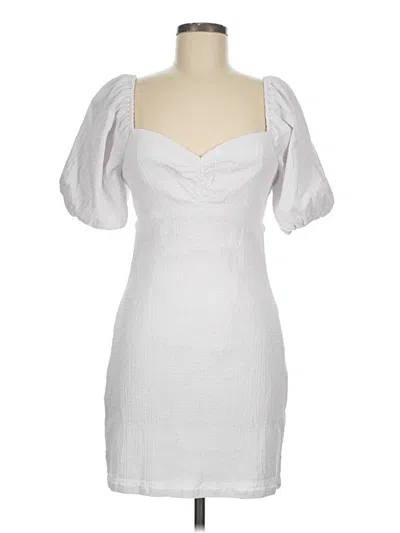 Pre-owned Guess Cocktail Dress In White
