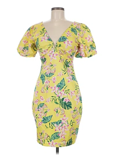 Pre-owned Guess Cocktail Dress In Yellow