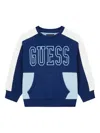 Guess Colour-block Sweatshirt In Blue