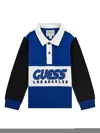 Guess Colourblock Polo Shirt In Blau