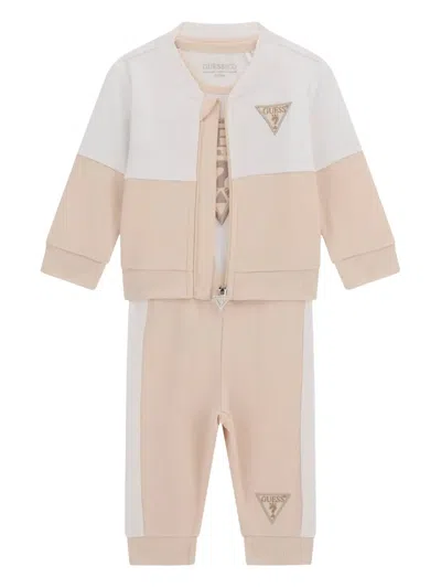 Guess Babies' Colourblock Tracksuit In 中性色